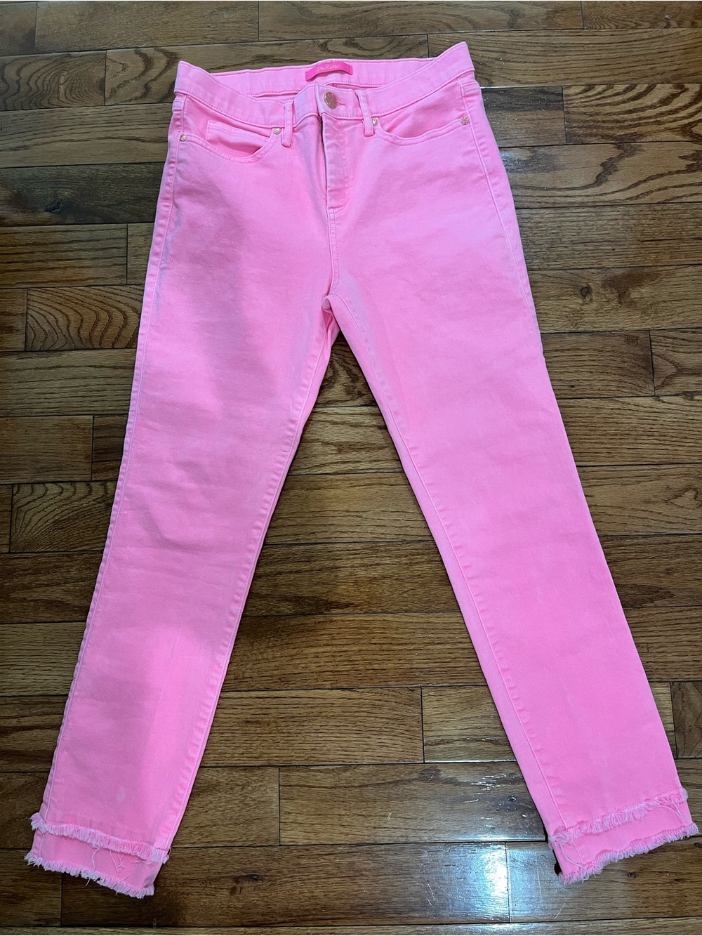 Lilly Pulitzer Bright Pink Skinny Jeans